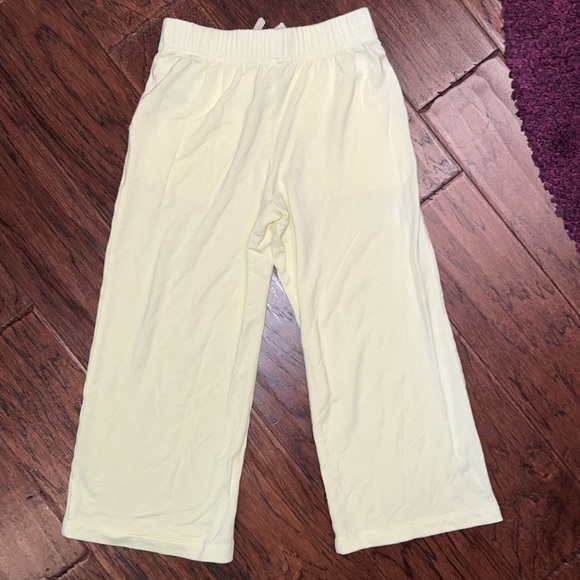 Copper Key light yellow loungewear long pants hand pockets girls youth Small​ - Picture 3 of 5